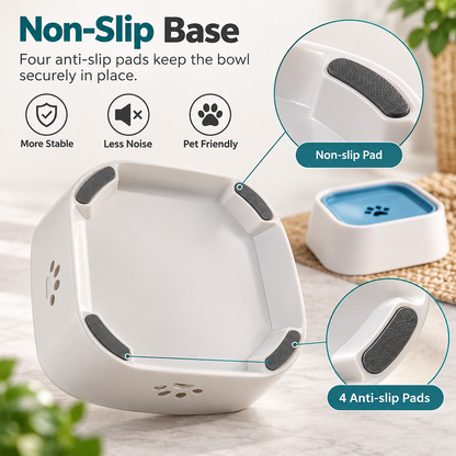 Floating Dog Water Bowl – Slow Drinking, Splash-Resistant, Non-Skid & Large Capacity