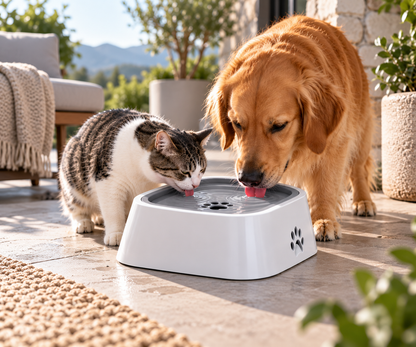 Floating Dog Water Bowl – Slow Drinking, Splash-Resistant, Non-Skid & Large Capacity