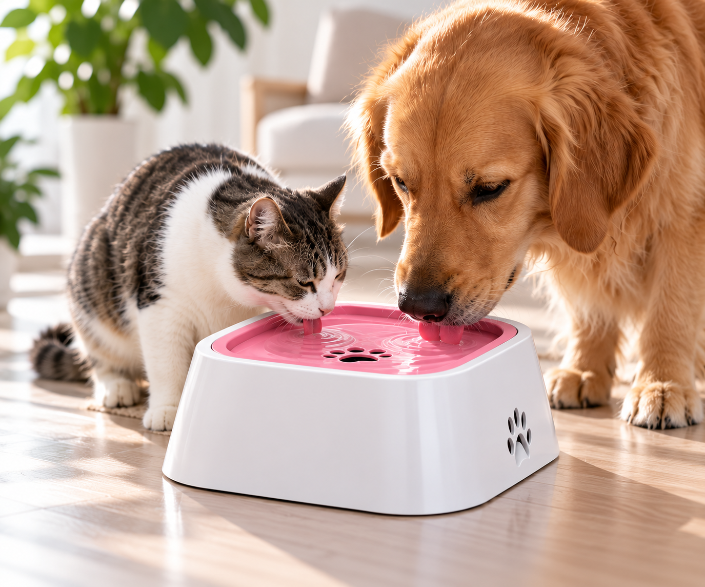 Floating Dog Water Bowl – Slow Drinking, Splash-Resistant, Non-Skid & Large Capacity